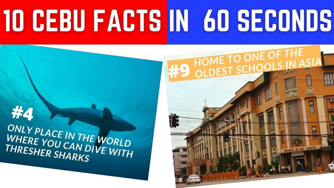 'Video thumbnail for 10 CEBU FACTS IN 60 SECONDS | MYTOUGUIDE.PH'