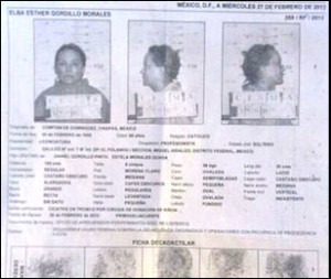 El 28 de febrero se filtró la ficha de Elba Esther Grodillo.
