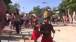 VIDEO: Balacera en desfile de un Jardín de niños.