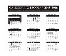 Calendario escolar 2015-2016 de la SEP (propuesta)