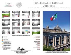 Calendario escolar 2015-2016 de la SEP (versión oficial)