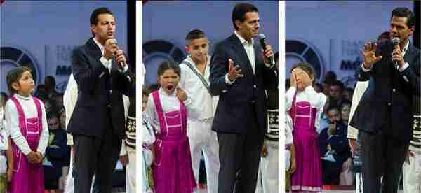 #Imperdible Niña bosteza en pleno discurso de Peña Nieto