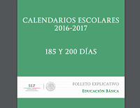 Folleto explicativo de los Calendarios Escolares 2016-2017