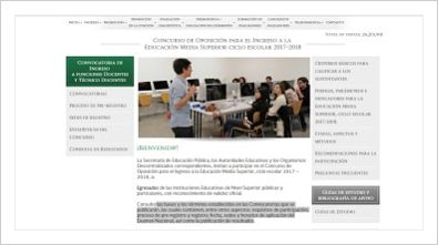 Convocatoria para el concurso de plazas docentes en educación media superior 2017-2018
