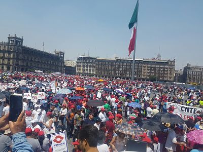 Inicia CNTE 72 horas de movilizaciones; advierte paro nacional a partir del 15 de mayo