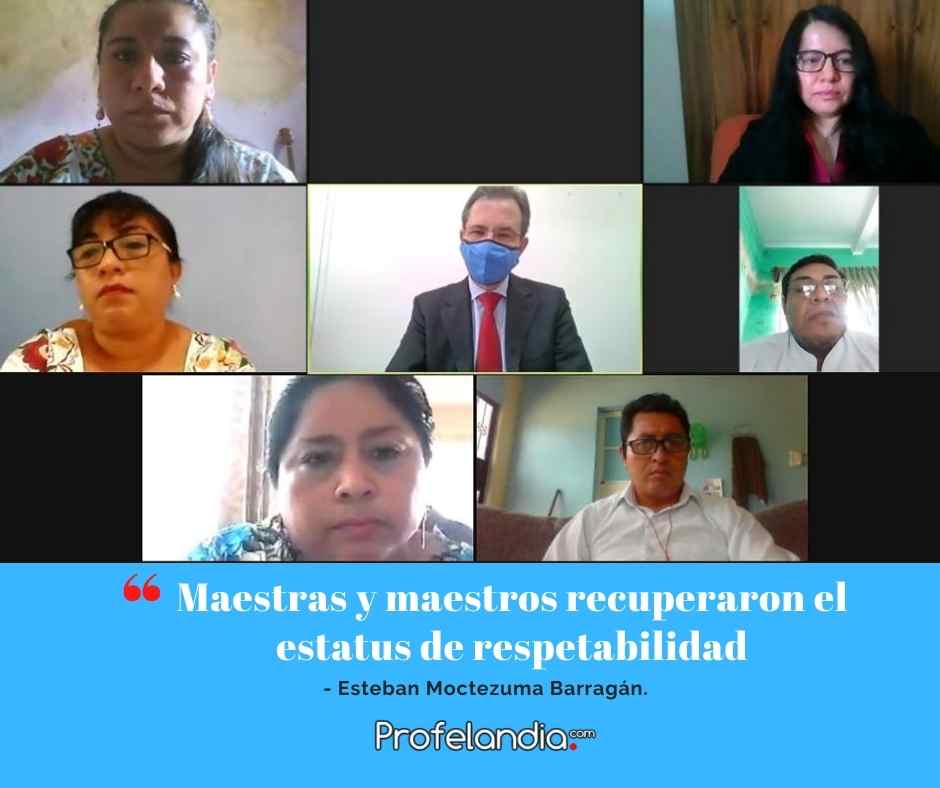 Maestras y maestros del país han recuperado el estatus de respetabilidad: Moctezuma