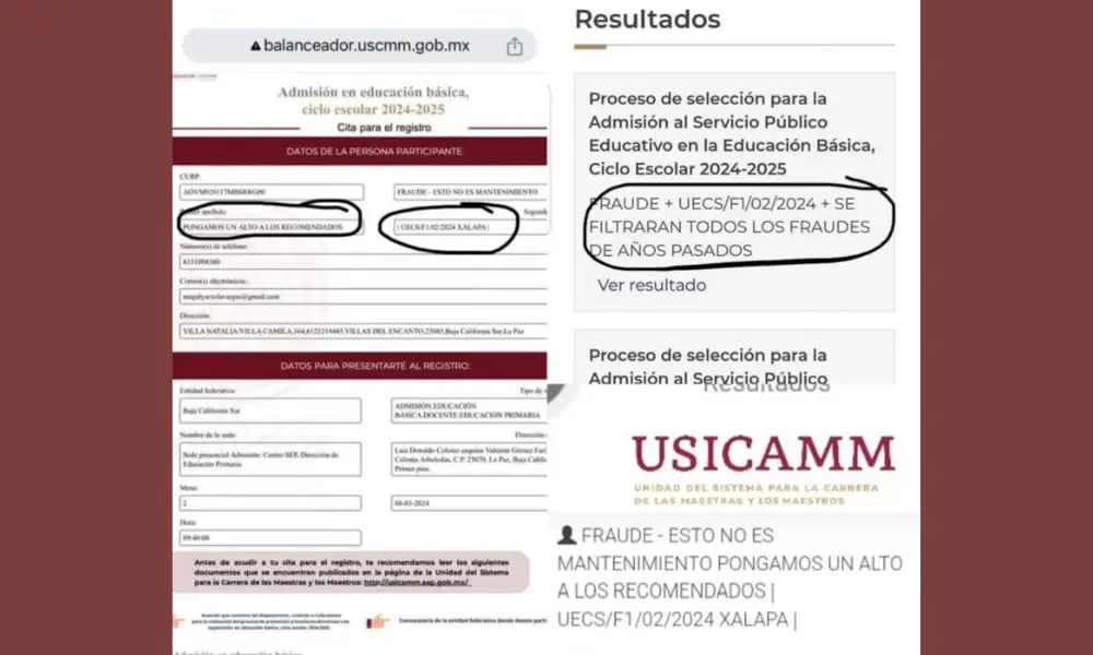 Hackeo a la página de la USICAMM revela acusaciones de corrupción en asignación de plazas