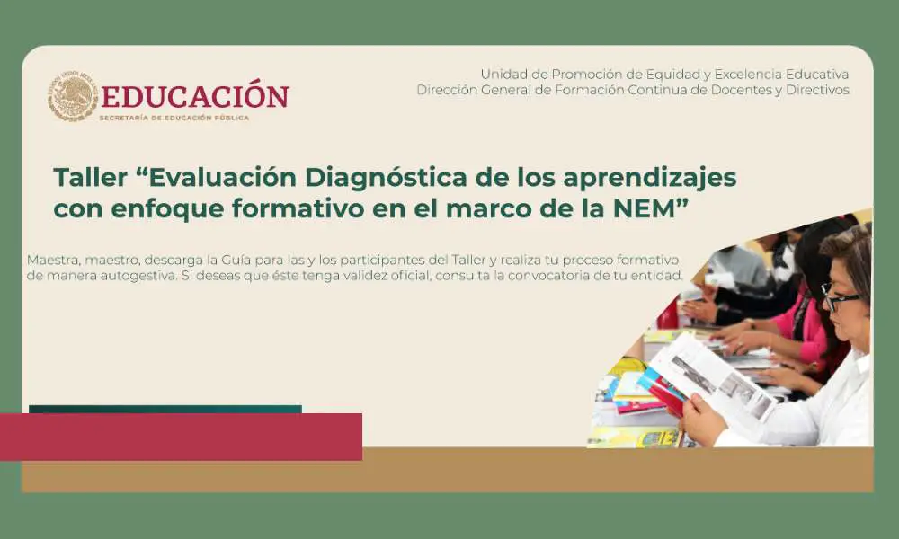 Guía para el Taller de la Evaluación Diagnóstica 2024-2025 de la SEP