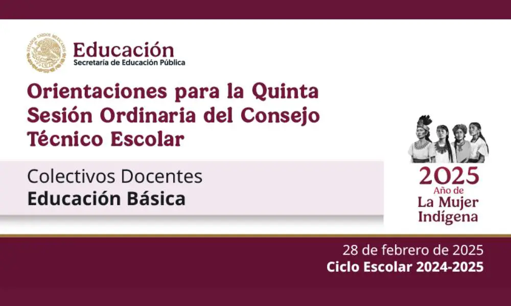 Orientaciones para la quinta sesión ordinaria del CTE 2024-2025 (febrero)