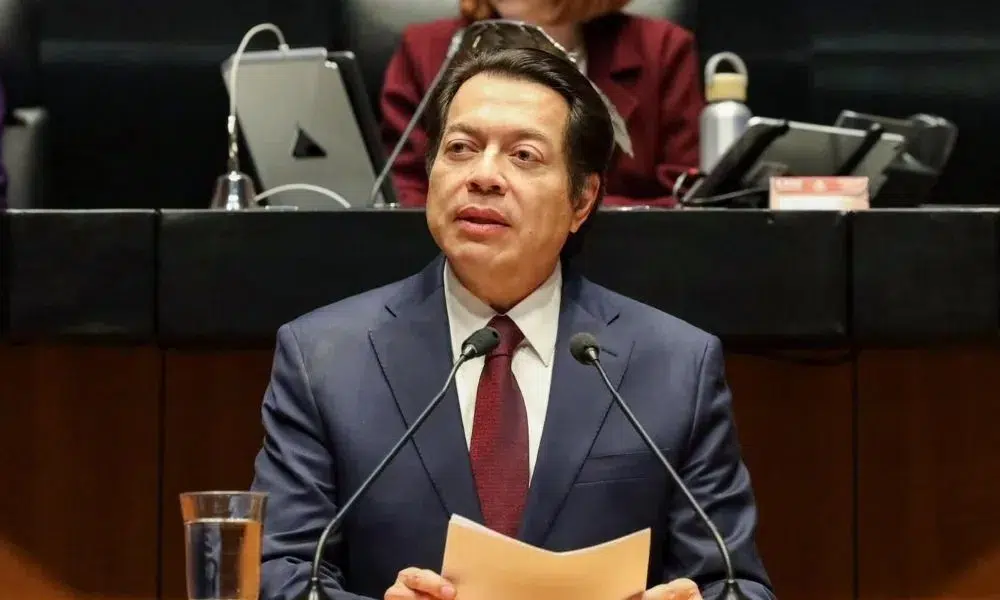 Mario Delgado en el Senado de la República