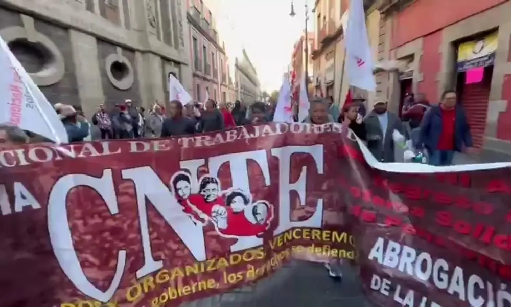 CNTE reclama a Sheinbaum