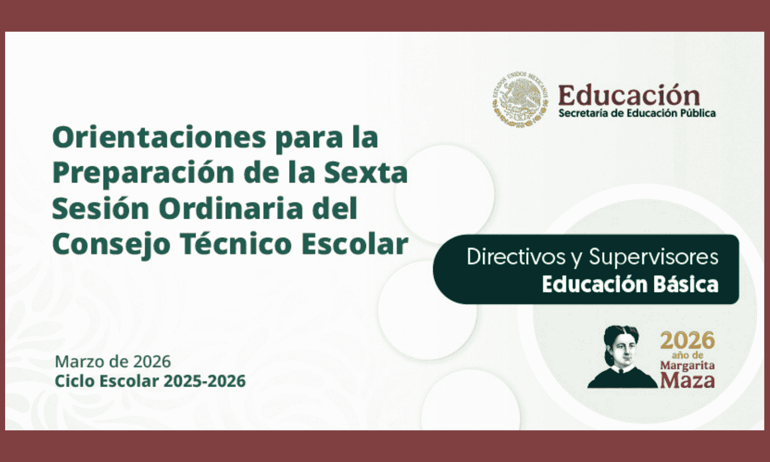 CTE marzo 2026: Orientaciones sexta sesión del CTE 2025-2026