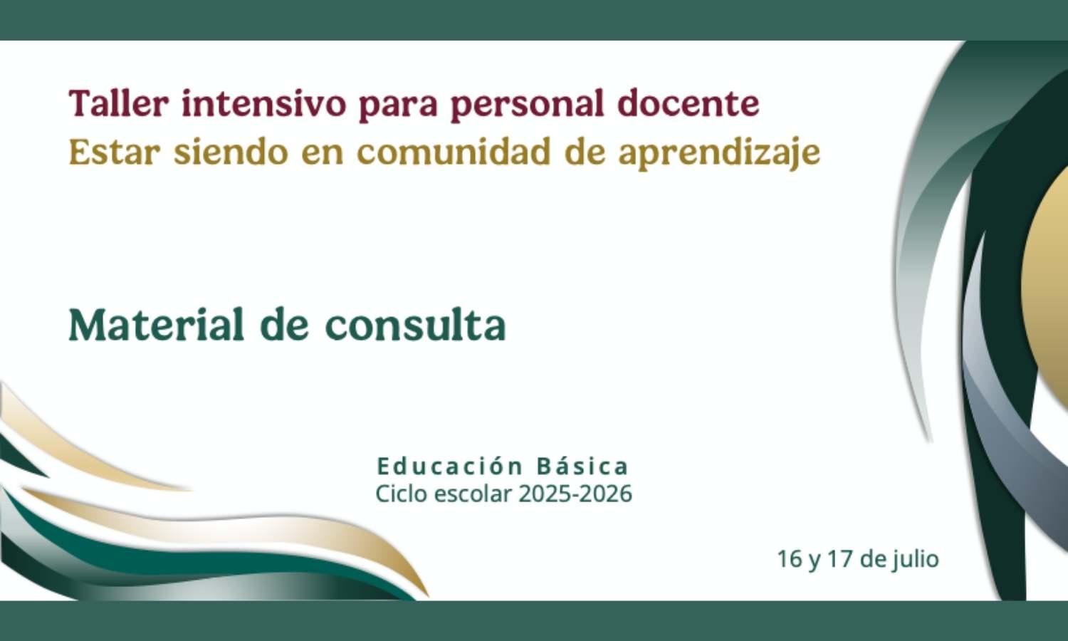 Taller julio de 2026