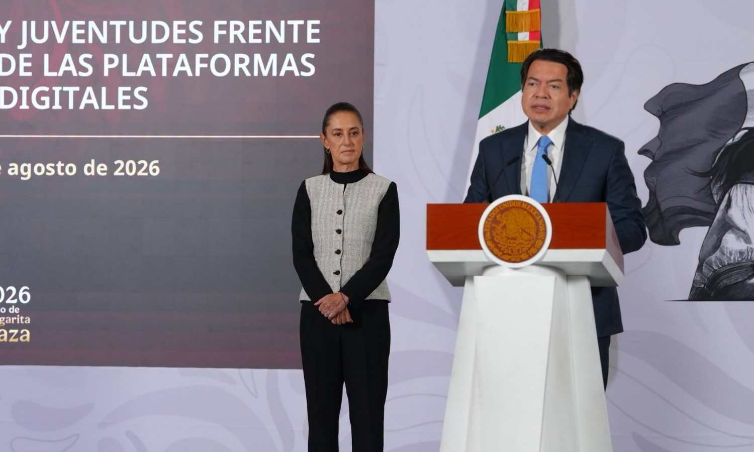 Mario Delgado y Claudia Sheinbaum